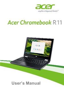Acer Chromebook R11 manual. Smartphone Instructions.
